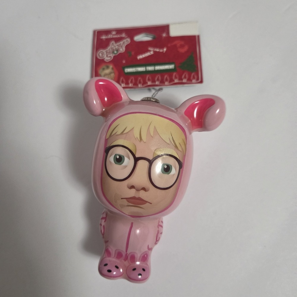 Hallmark "A Christmas Story" Ralphie Pink Bunny Suit Ornament Tree Nostalgia